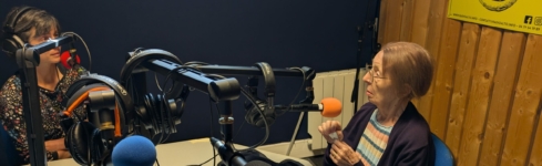 photo de Jeanne à la Radio